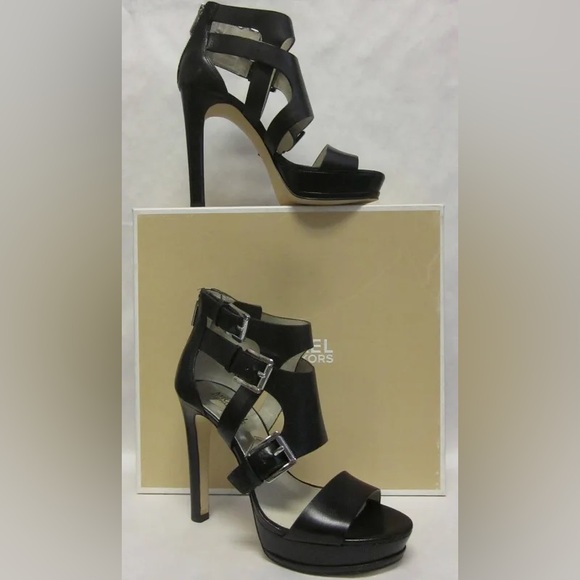 Michael Kors Lucinda Back Zip Platform Heels - Picture 1 of 6